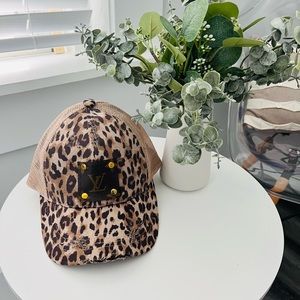 Upcycled LV Patch CC Hat